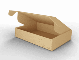 Customer opening a custom mailing box with premium unboxing