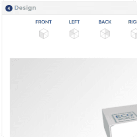 Screenshot of Pakko’s interactive packaging design platform