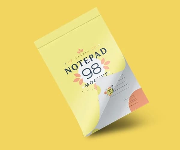 Custom printed notepad and paper product packaging