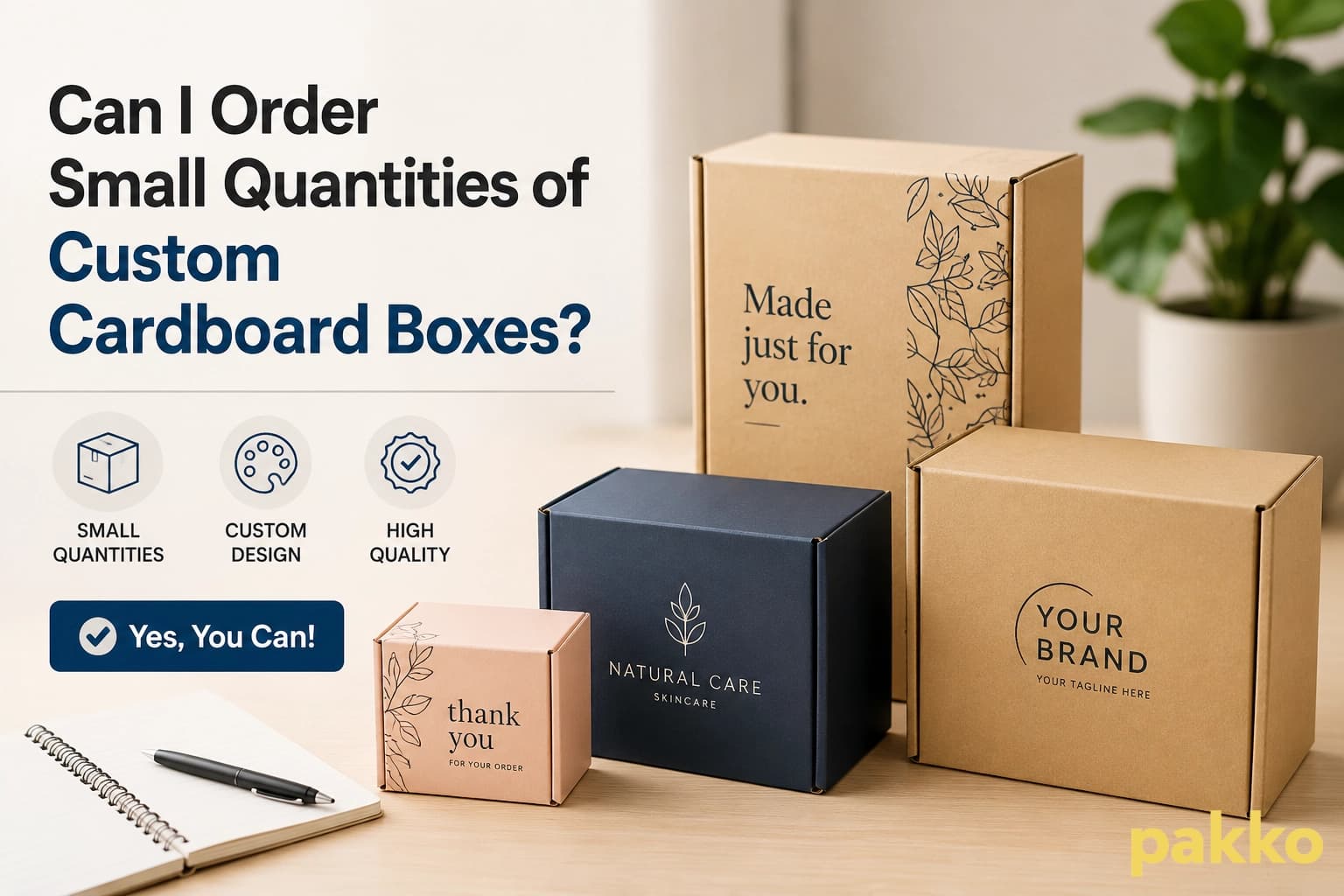 Can I Order Small Quantities of Custom Cardboard Boxes?